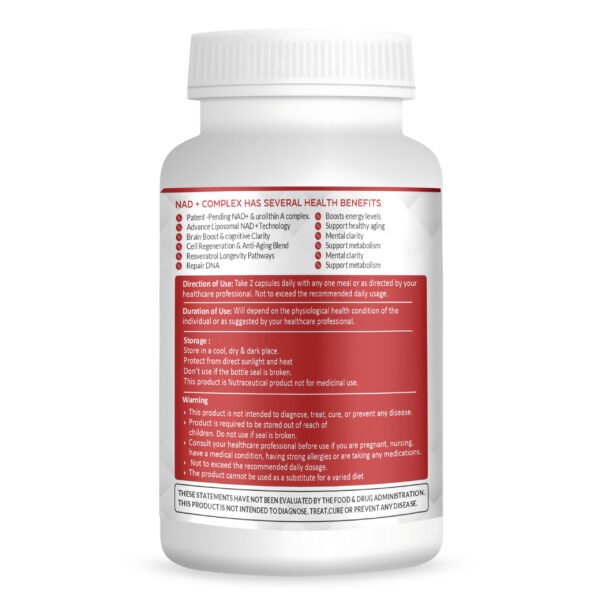 NAD+ Complex Capsules (Resveratrol urolithin A) - Image 3