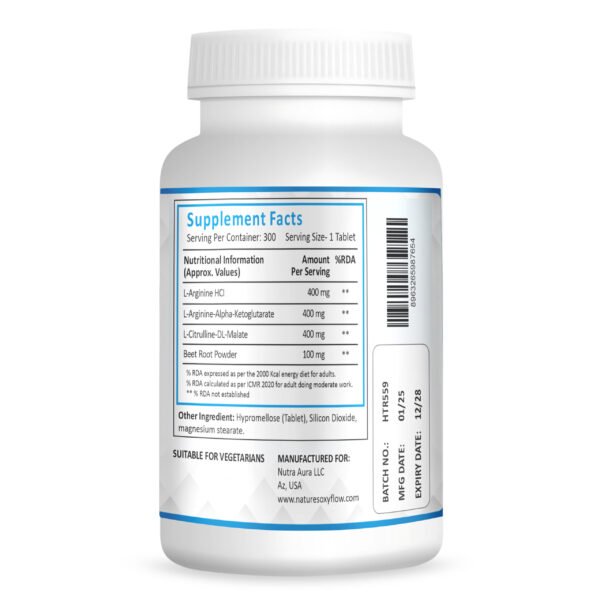L-Arginine Tablet (+L-Citrulline Amino Acid) - Image 3